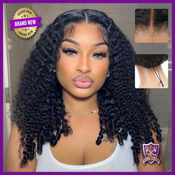 7x6 Glueless HD Lace Front Wig Human Hair 200% Density Drawstring
